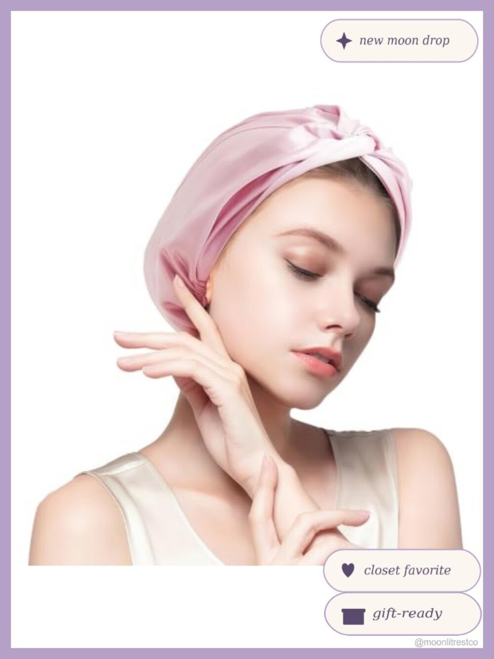 22 Momme 100% Mulberry Silk Bonnet Double Layer Adjustable Sleep Cap